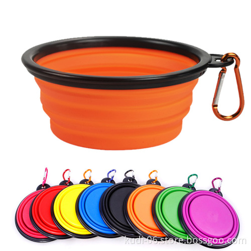 Collapsible Silicone Pet Bowl for Outdoor Travel